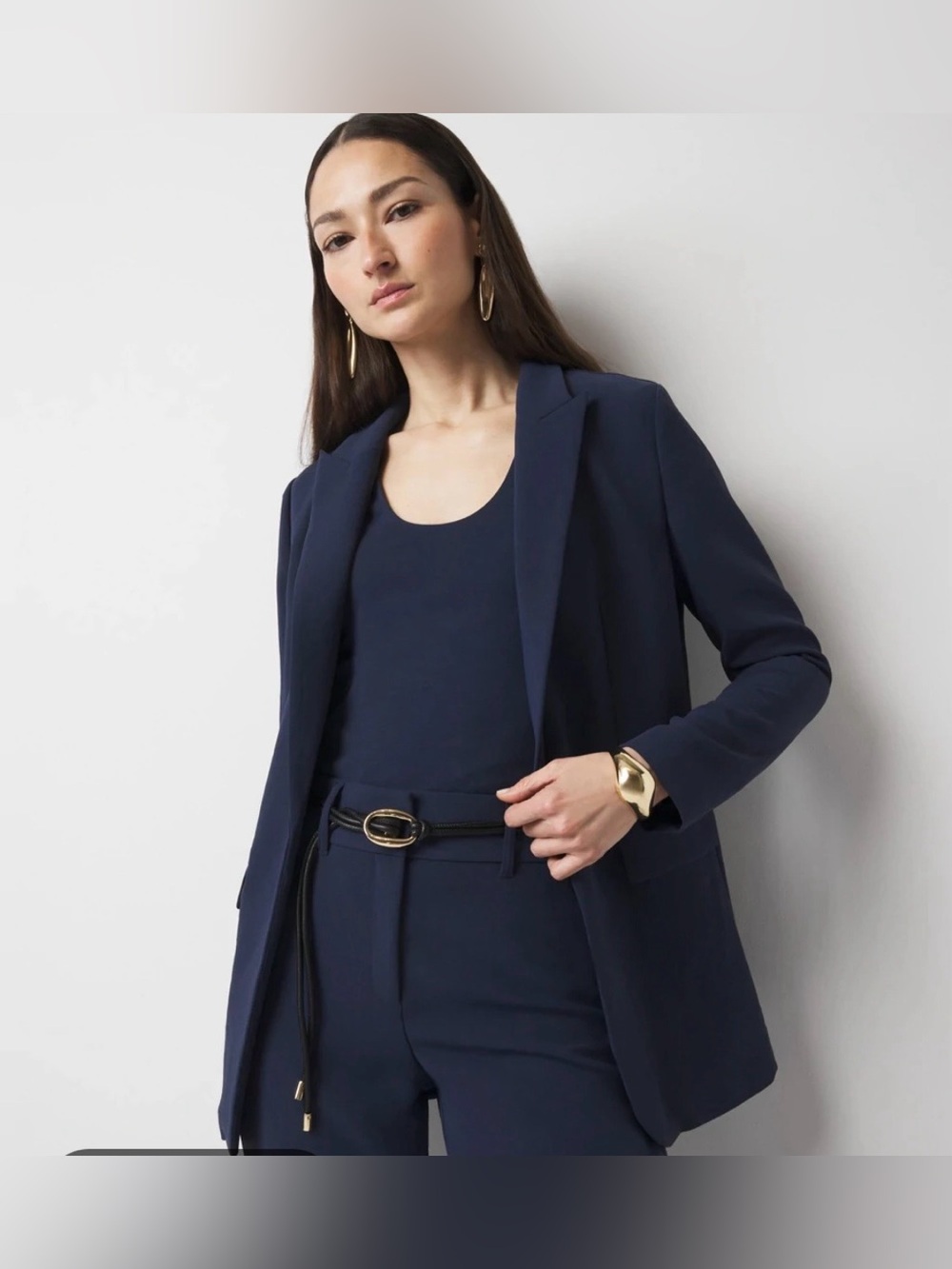 White House Black Market Classic admiral blue Blazer size 4